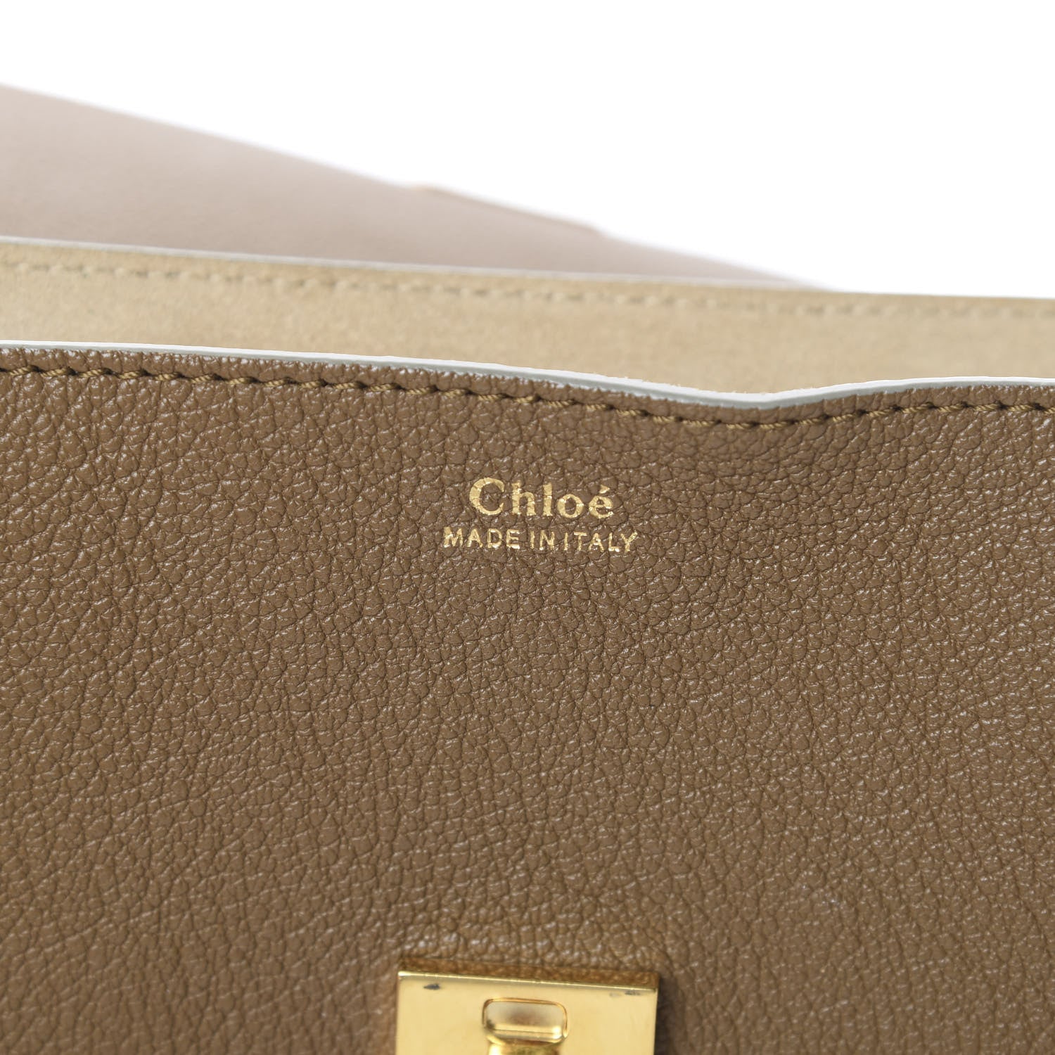 Chloe Grained Lambskin Drew Shoulder Bag Woody Khaki 5 of 16