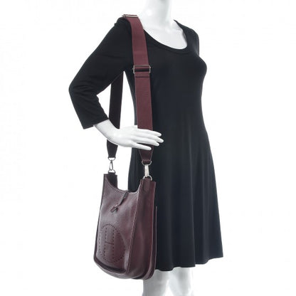Hermes Taurillon Clemence Evelyne III GM Bordeaux 2 of 9