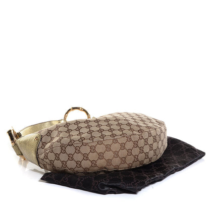 Gucci Monogram Bamboo Ring Hobo Gold 4 of 7