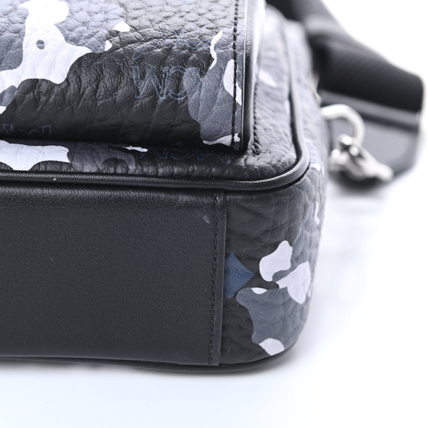 MCM Visetos Floral Leopard Klassik Crossbody Bag Black 11 of 11