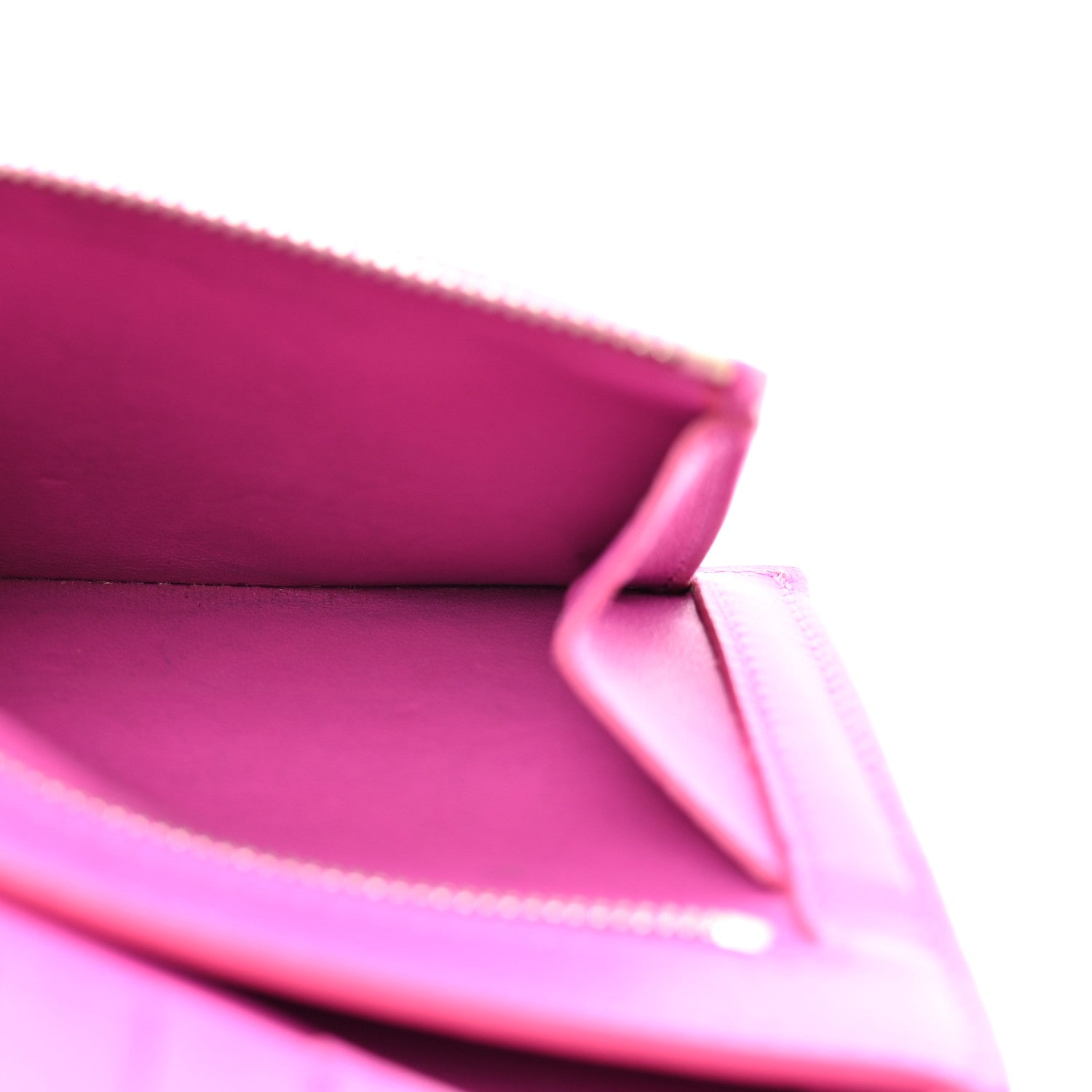 Celine Grained Calfskin Medium Multifunction Strap Wallet Magenta 6 of 11