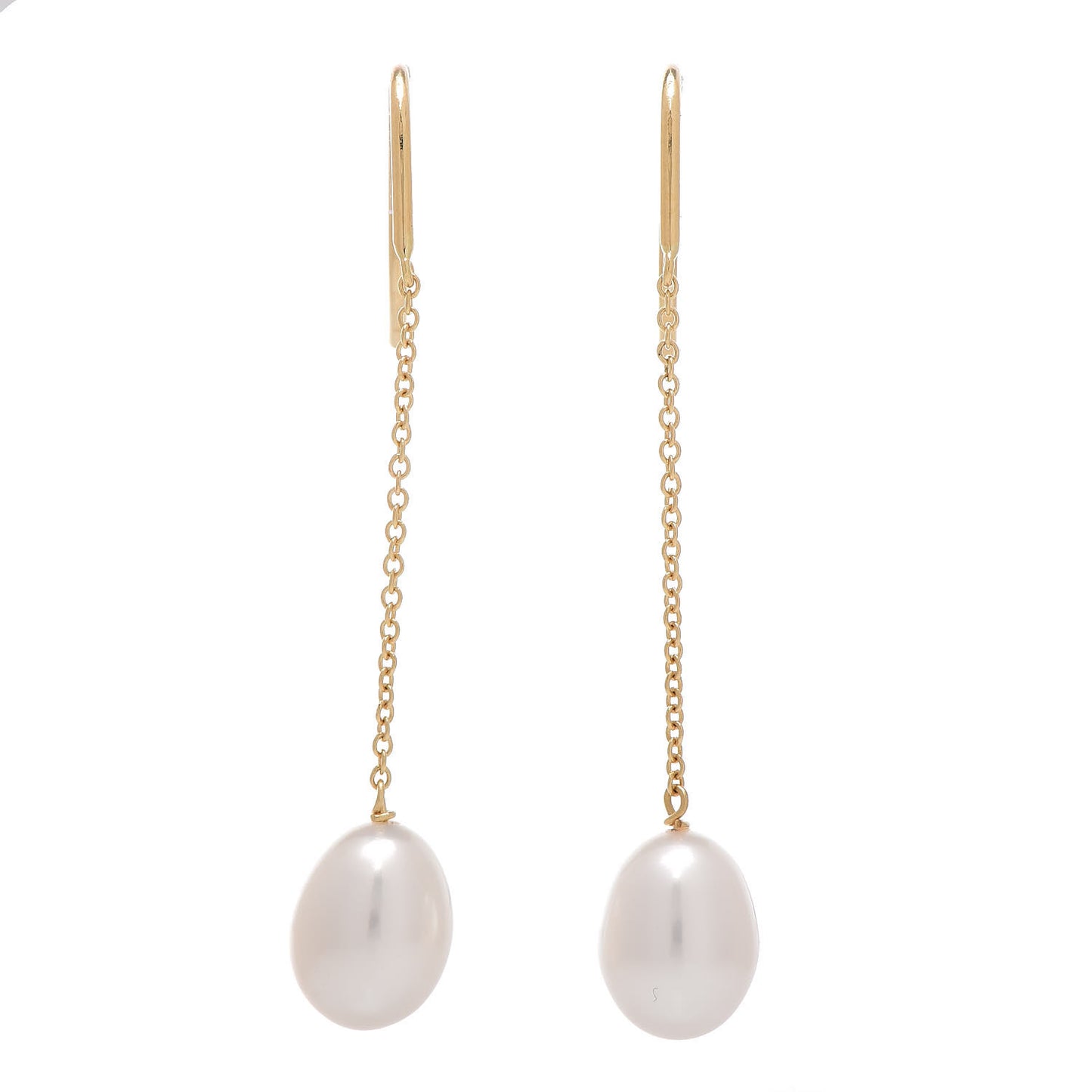 18K Yellow Gold Elsa Peretti Pearls By The Yard Drop Earrings