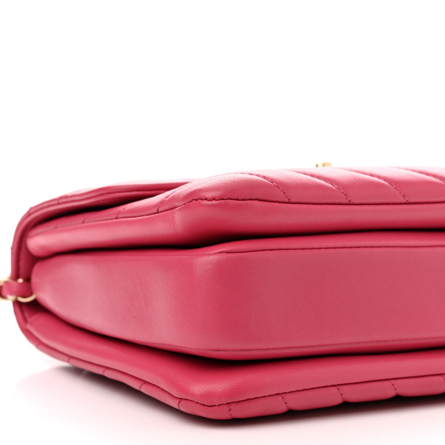 Chanel Lambskin Chevron Quilted Small Trendy CC Dual Handle Flap Bag Pink 9 of 12