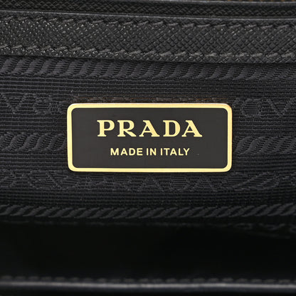 Prada Saffiano Small Galleria Double Zip Tote Black 6 of 16