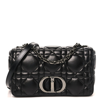 Christian Dior Calfskin Macrocannage Medium Caro Bag Black 1 of 10