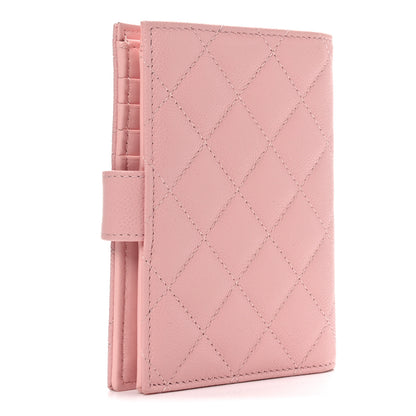 Chanel Caviar Quilted Passport Holder Pink 3 of 8