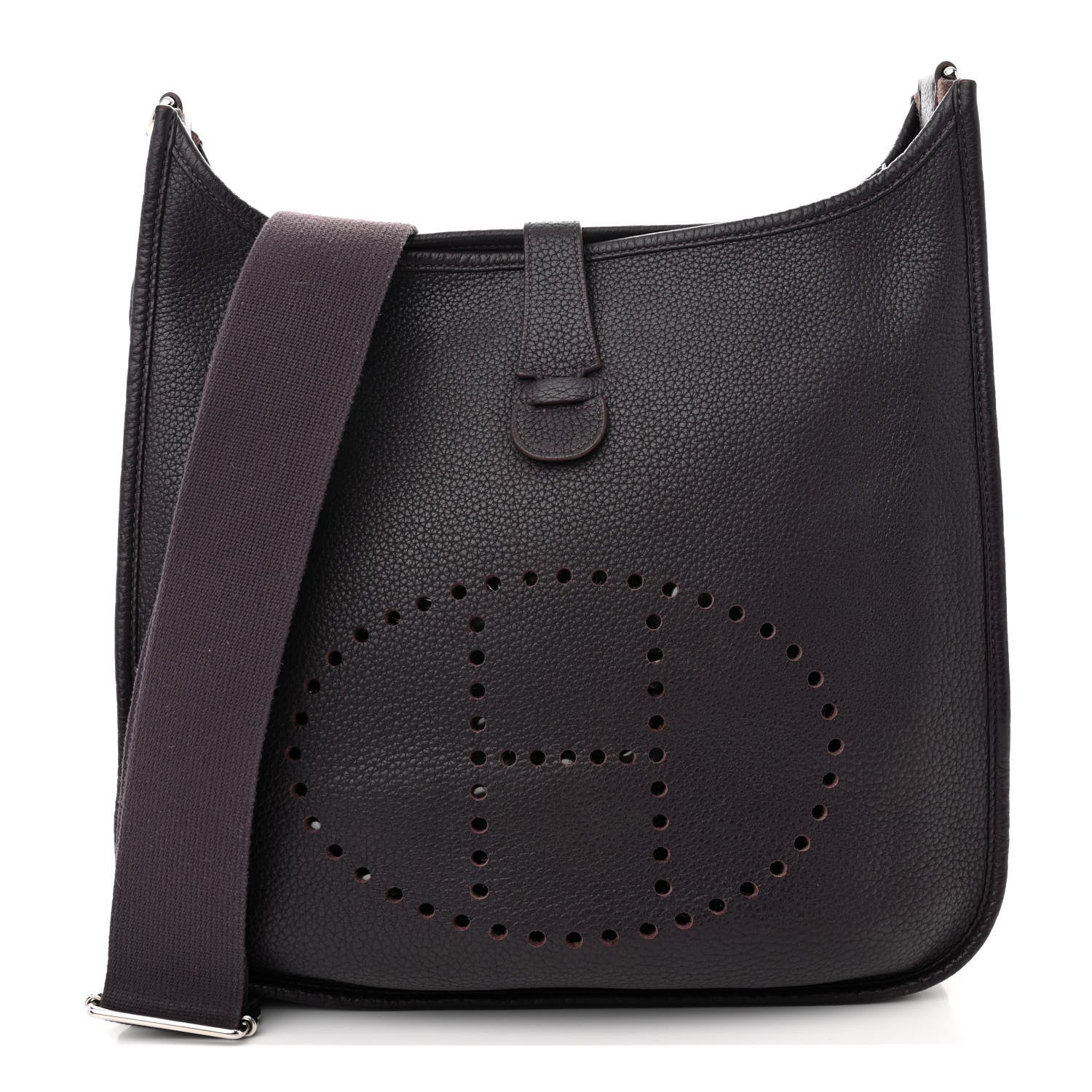Hermes Taurillon Clemence Evelyne III GM Raisin 1 of 14