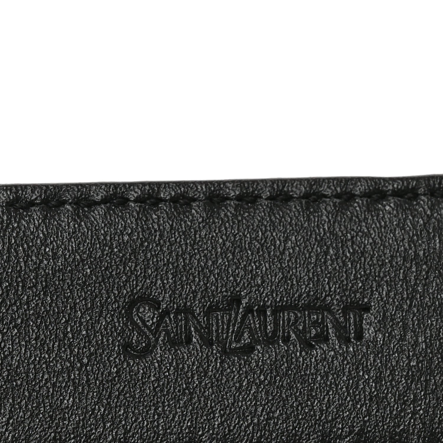 Saint Laurent Smooth Calfskin Lacquered La 66 Buckle Belt 100 40 Hot Wine 3 of 4