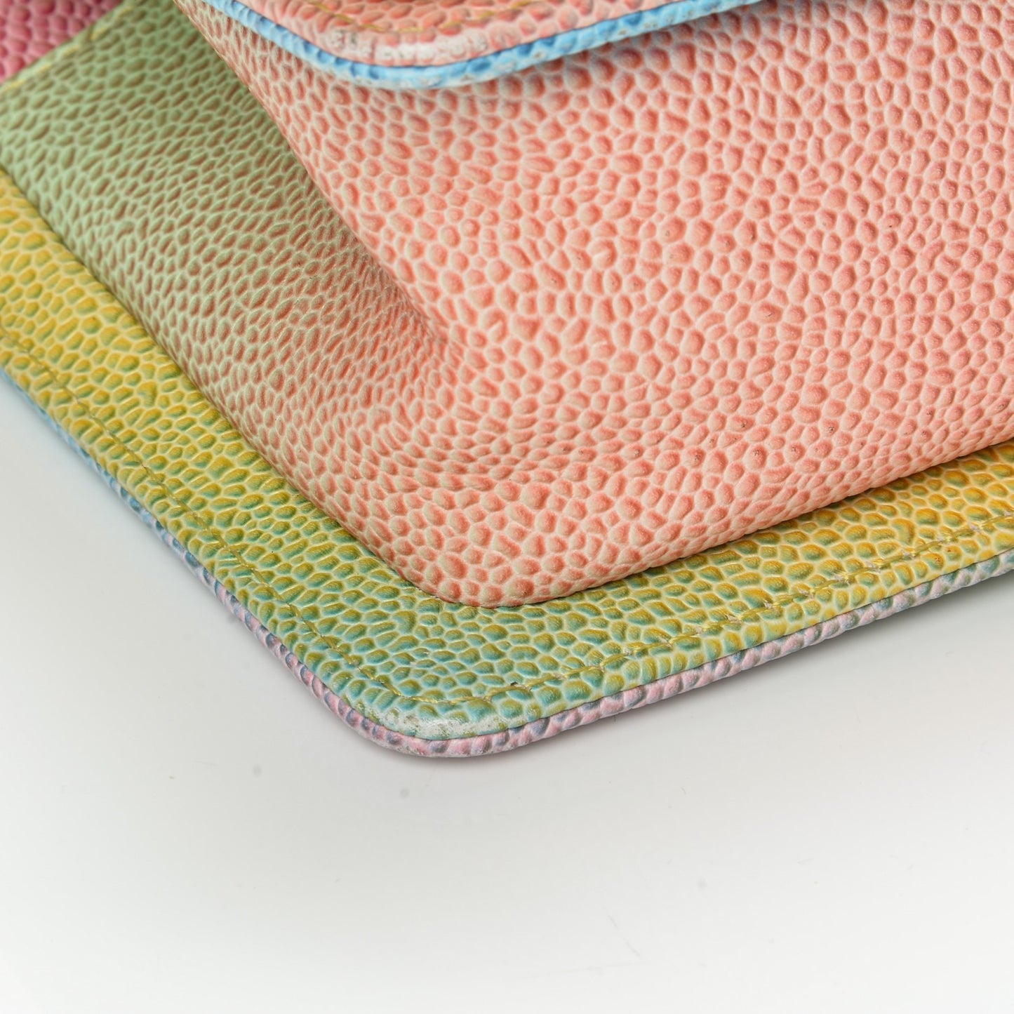 Caviar Quilted Small Cuba Rainbow Boy Flap Multicolor