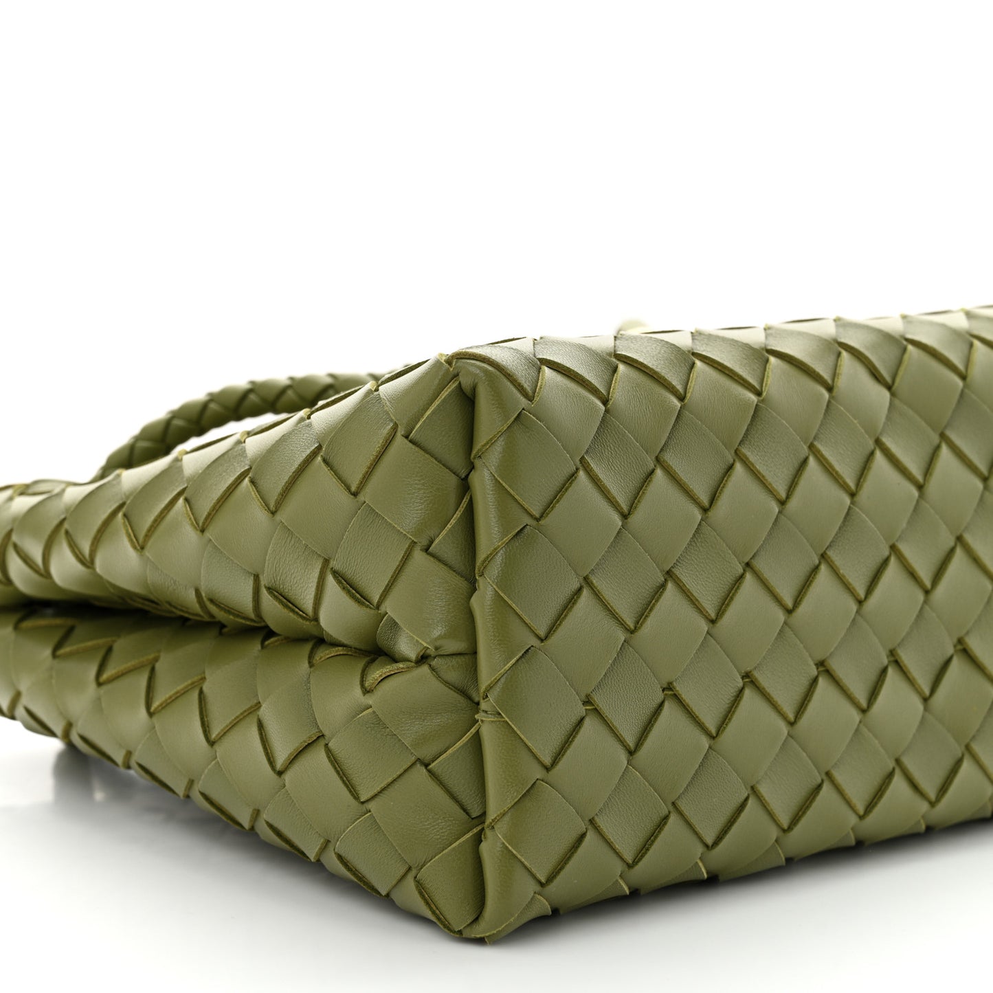 Nappa Intrecciato Small Andiamo Shoulder Bag Matcha