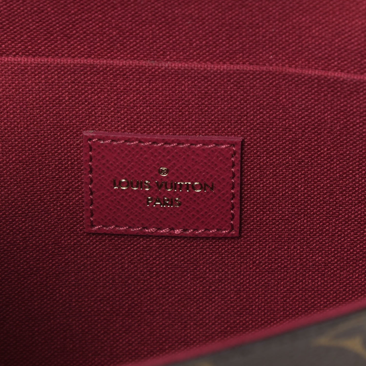 Louis Vuitton Monogram Pochette Felicie Chain Wallet Fuchsia 9 of 13