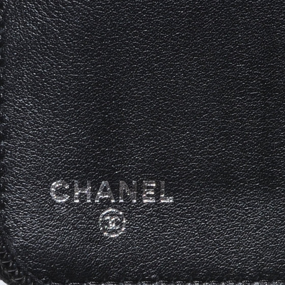 Chanel Caviar Zip Around Wallet Black 7 of 9