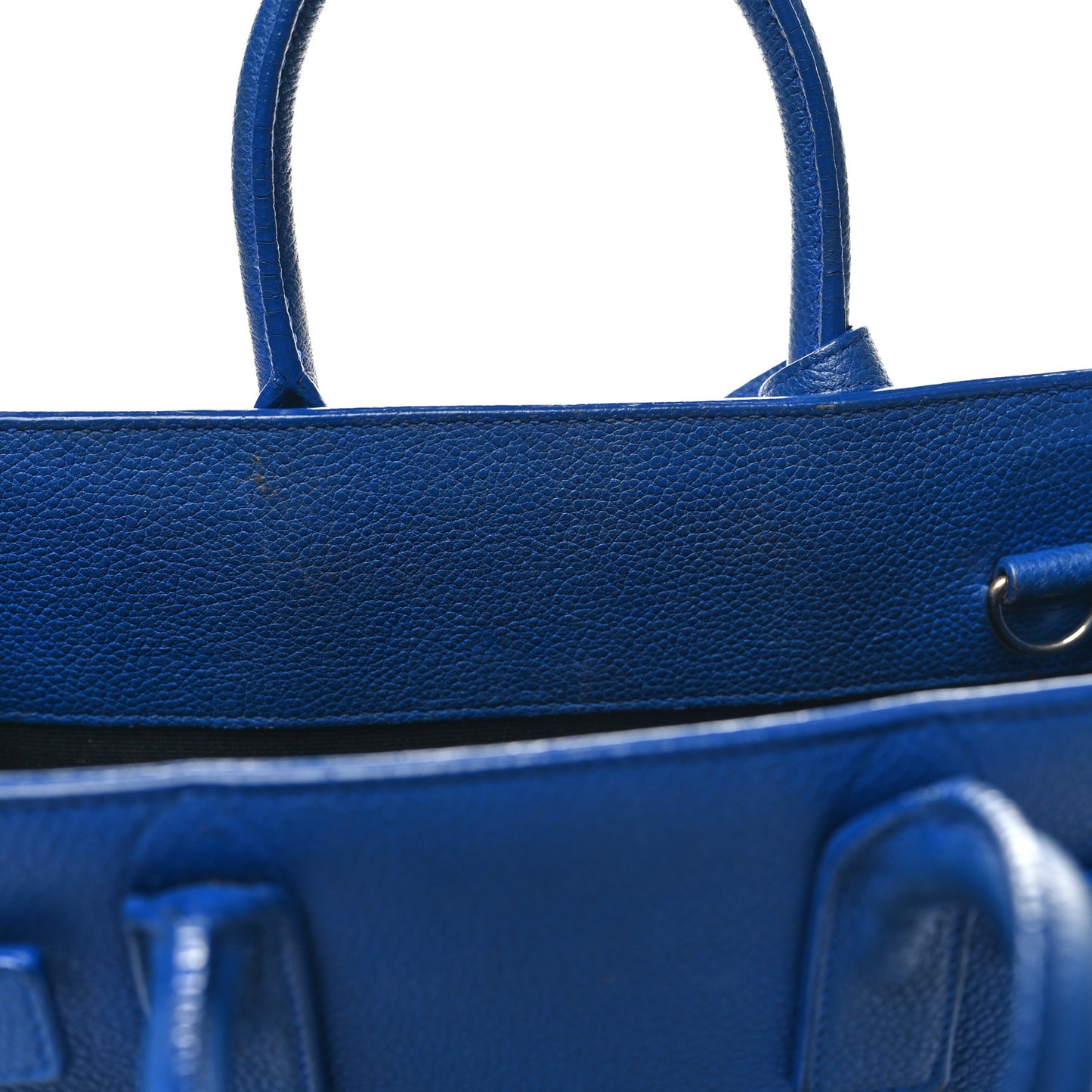Grained Calfskin Nano Sac De Jour Royal Blue