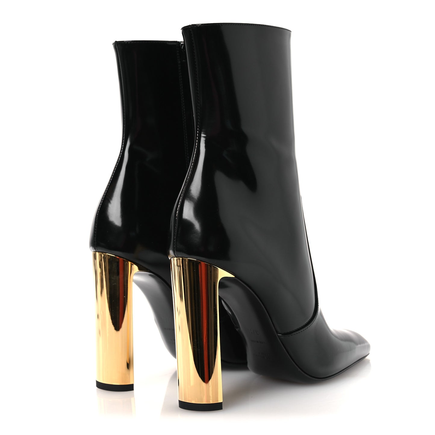 Vitello Marilyn Auteuil 105 Ankle Zip Boots 37.5 Black