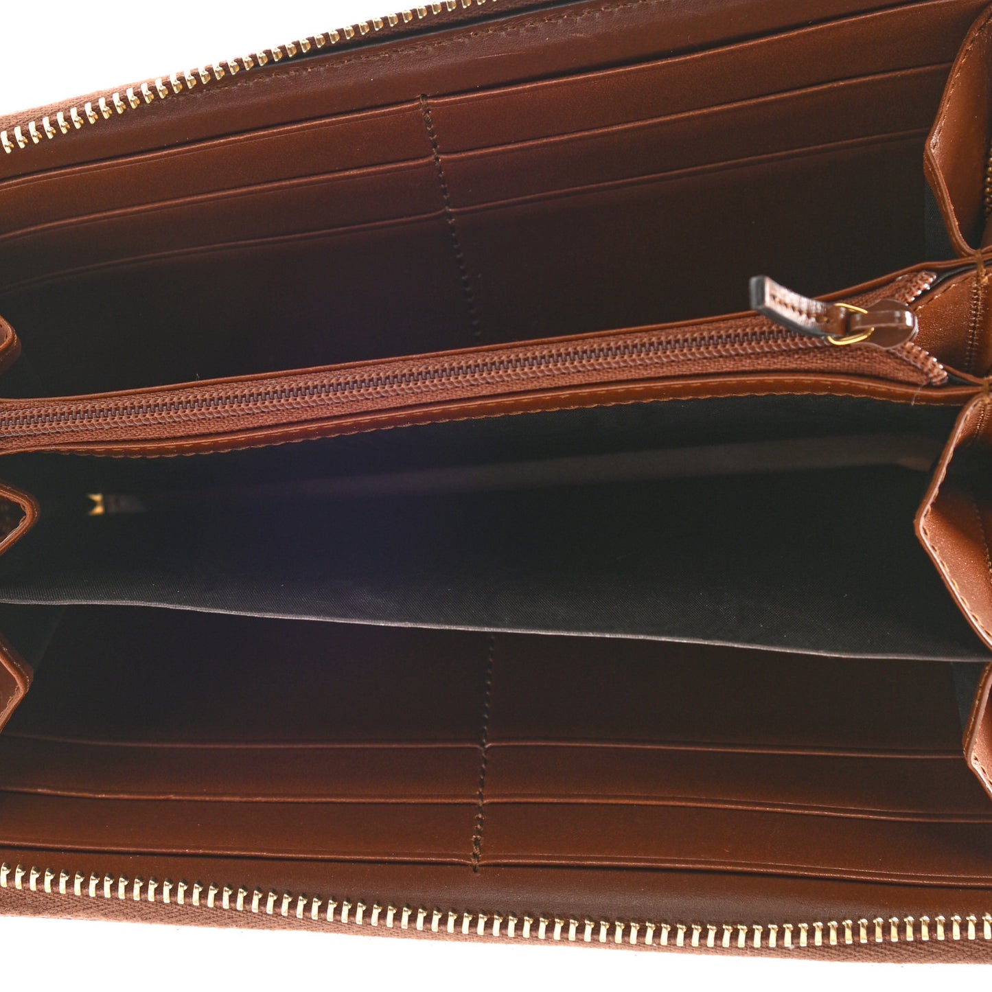 GG Supreme Monogram Cuoio Toscano Zip Around Wallet Beige Ebony Cuir