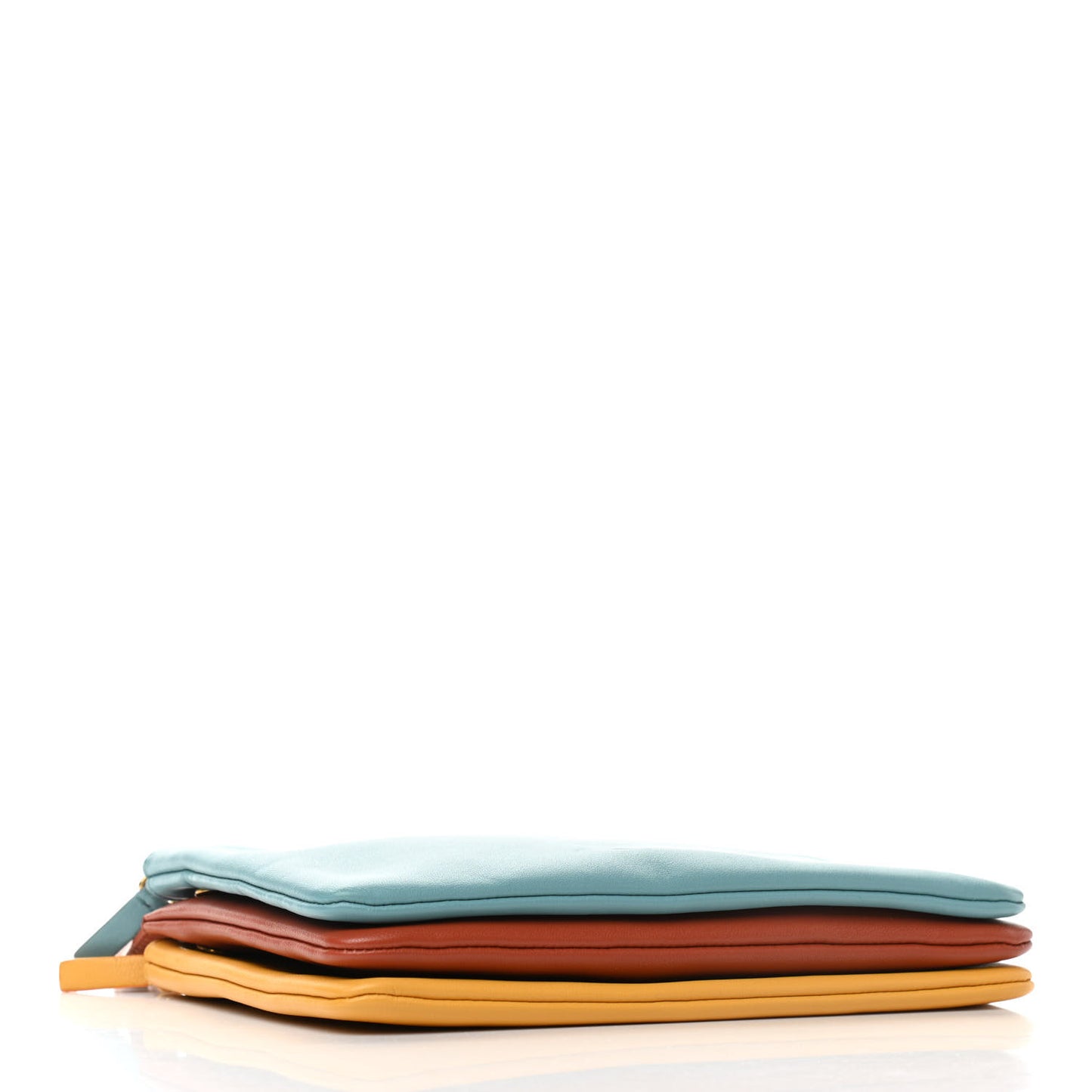 Lambskin Small Multicolor Trio Crossbody Bag Antarctic