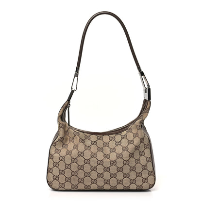 Gucci Monogram GG Clasp Hobo Tan 1 of 9