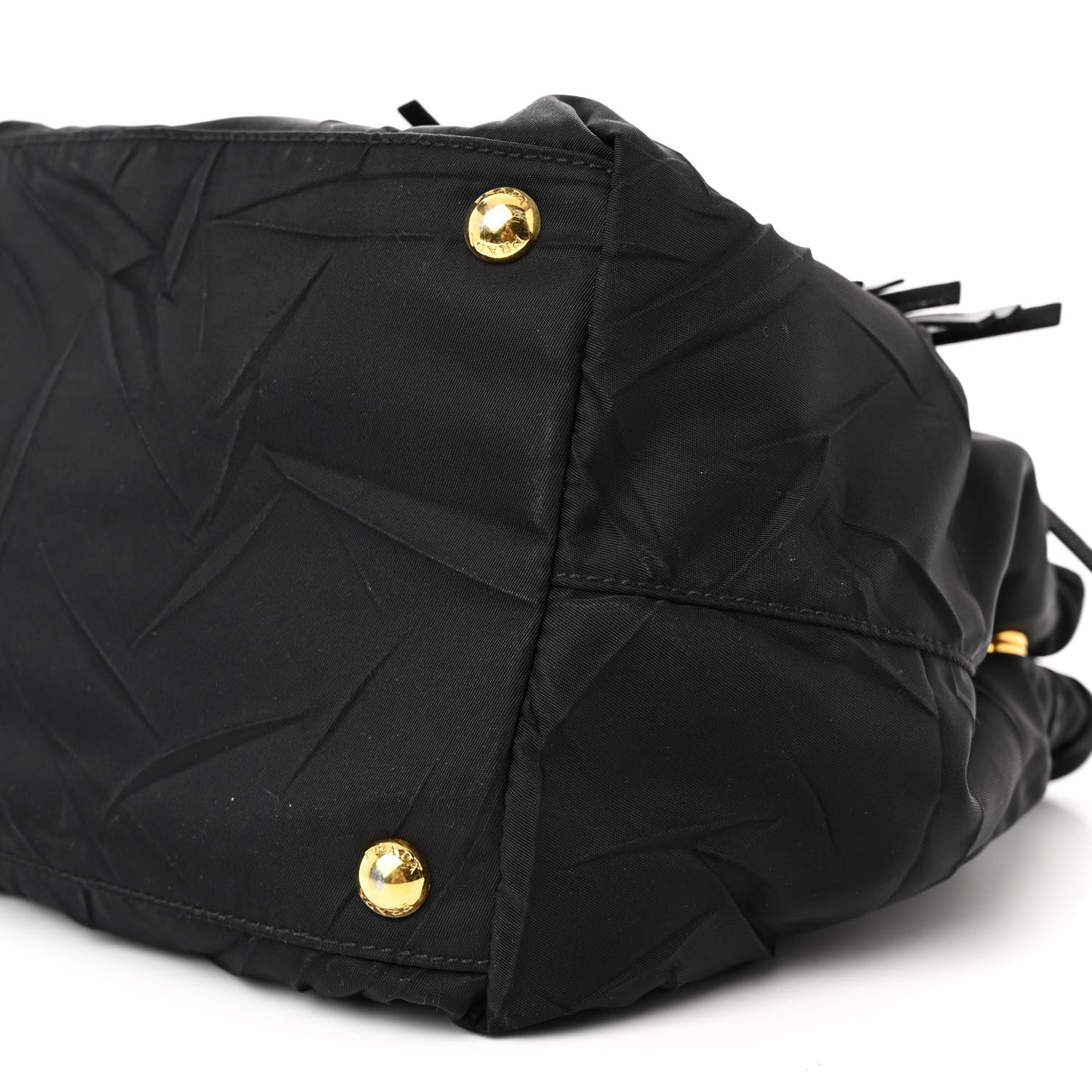 Tessuto Nylon Tassel Tote Black