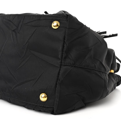 Prada Tessuto Nylon Tassel Tote Black 10 of 13