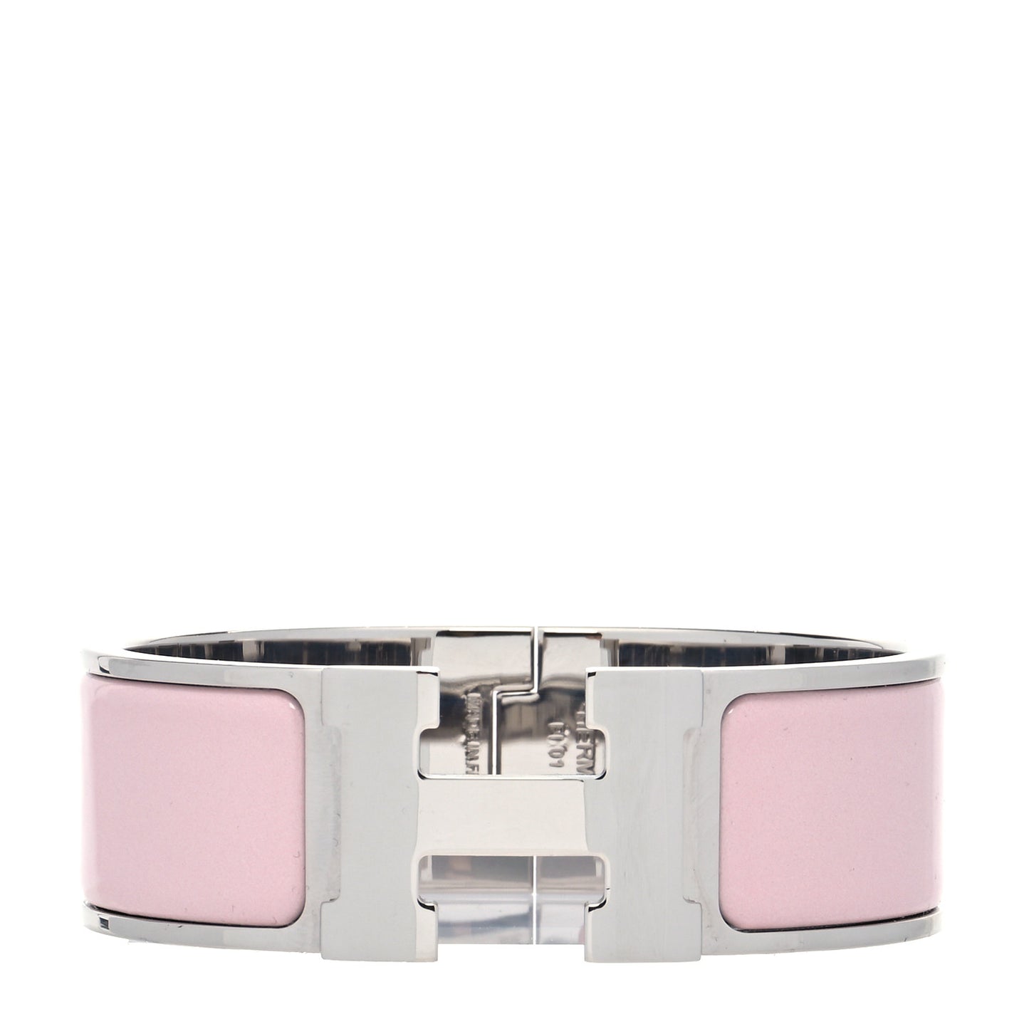 Enamel Wide Clic Clac H Bracelet GM Rose Cassata