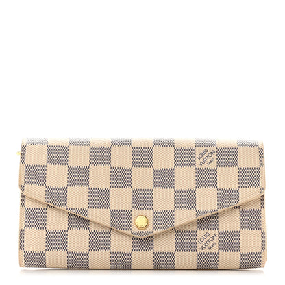 Louis Vuitton Damier Azur Sarah Wallet NM 1 of 8