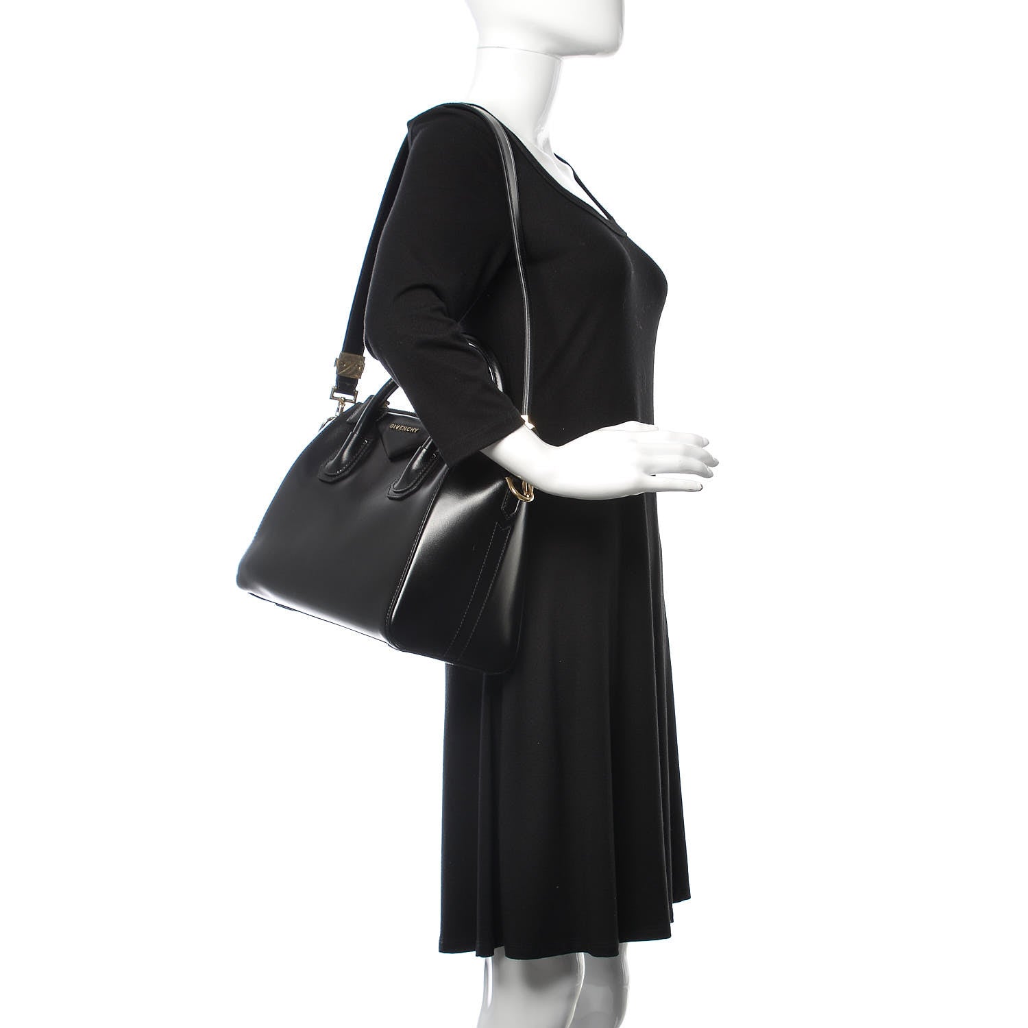 Givenchy Shiny Lord Calfskin Small Antigona Black 2 of 10