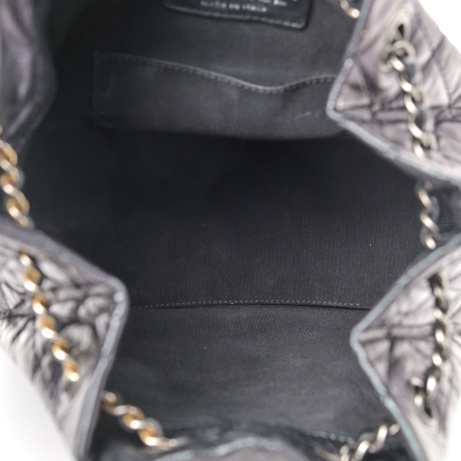 Chanel Aged Calfskin Quilted Small Gabrielle Backpack Black 4 of 8