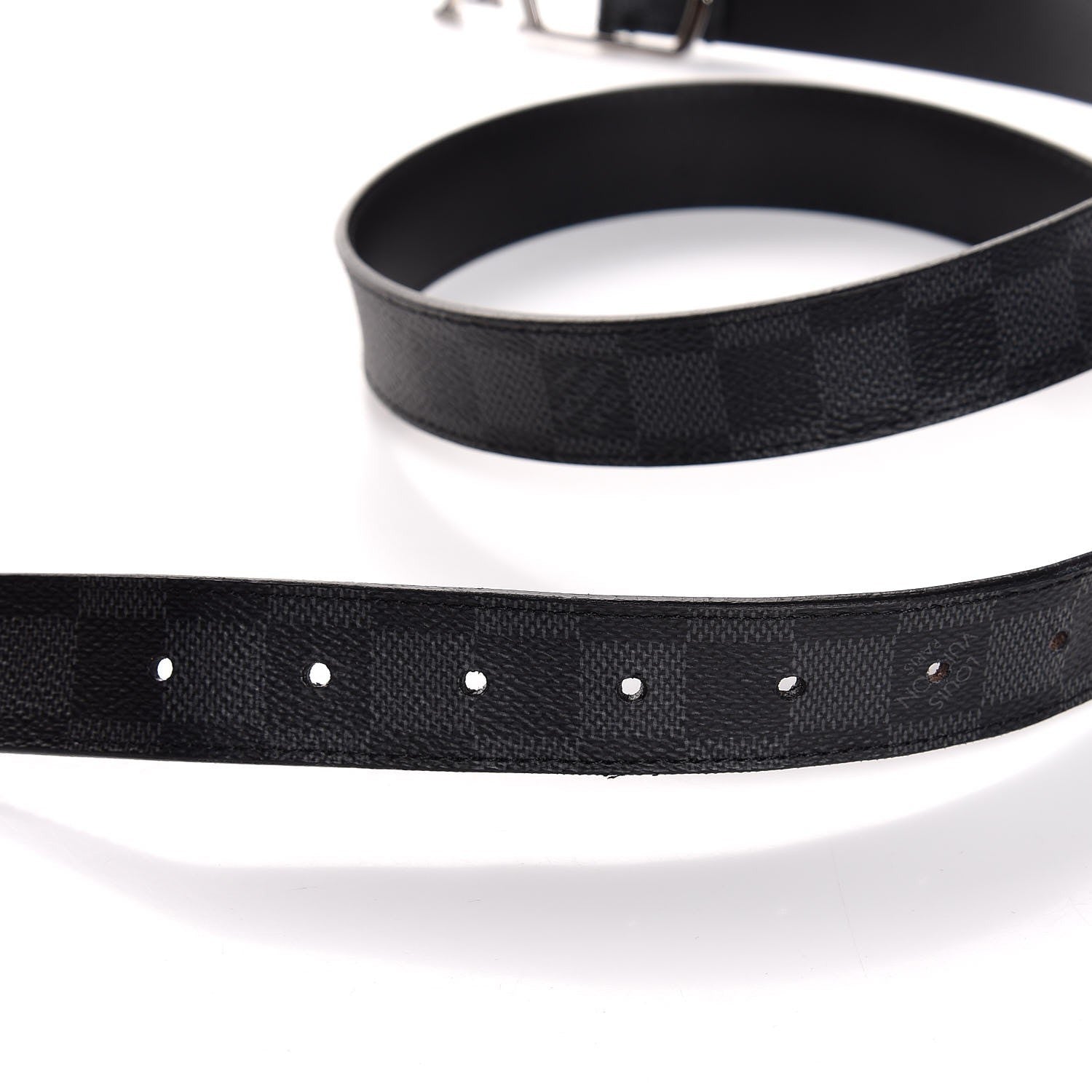 Louis Vuitton Damier Graphite 30mm Neogram LV Belt 100 40 5 of 10