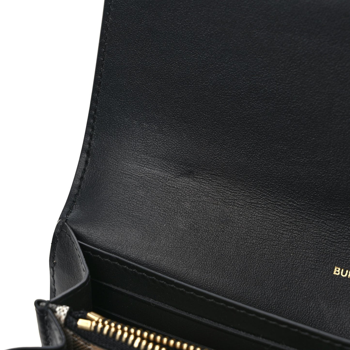 Vintage Check Calfskin Halton Wallet Black