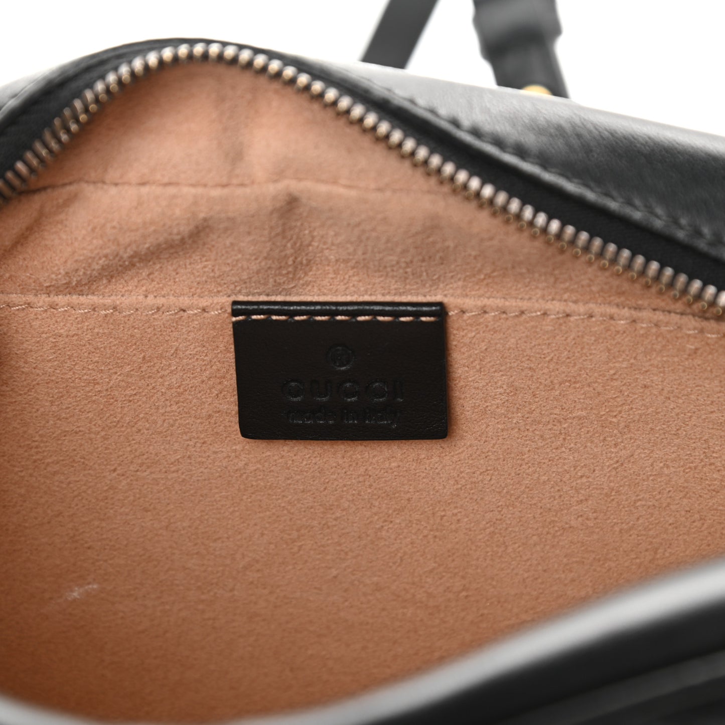 Calfskin Matelasse Small GG Marmont Chain Shoulder Bag Black