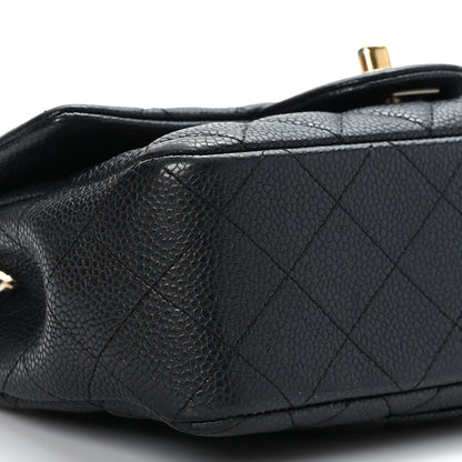 Chanel Caviar Quilted Mini Rectangular Flap Black 8 of 9