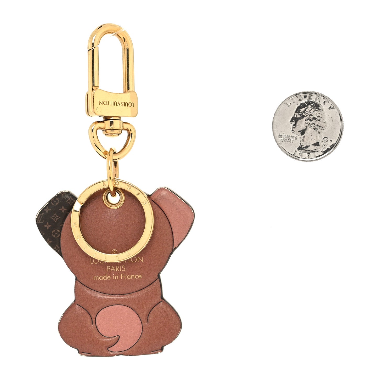 Monogram Puppy Bag Charm Key Holder