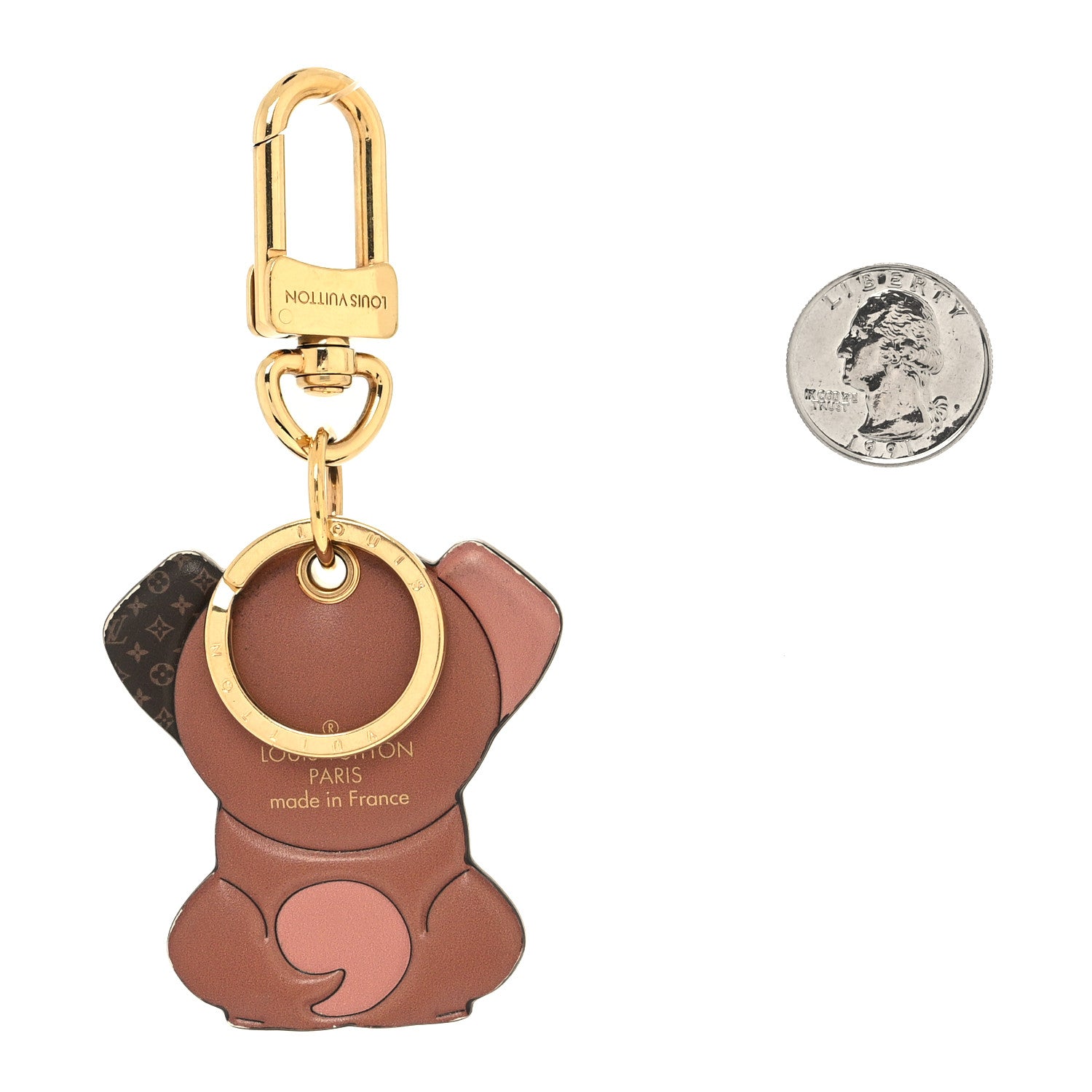 Louis Vuitton Monogram Puppy Bag Charm Key Holder 2 of 5