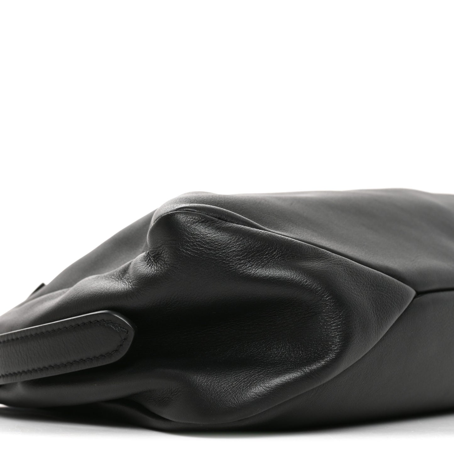 Soft Calfskin Large Aimee Shoulder Bag Black