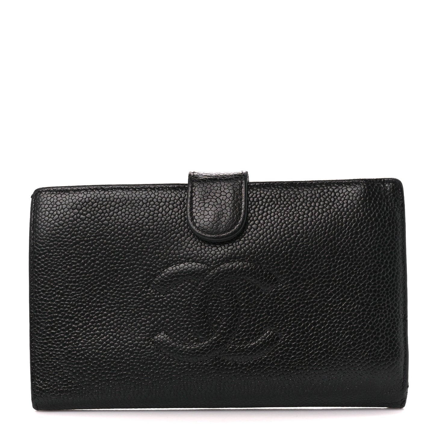 Caviar Timeless CC French Wallet Black