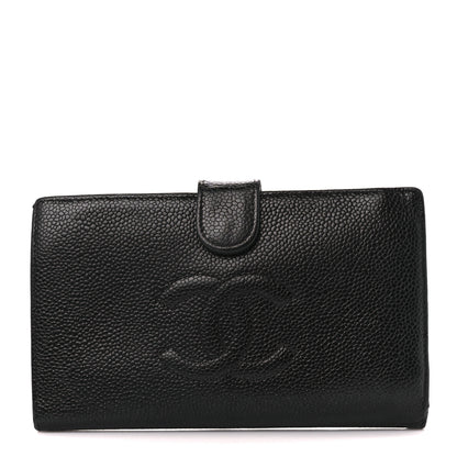 Chanel Caviar Timeless CC French Wallet Black 1 of 14