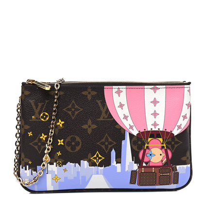 Louis Vuitton Monogram 2019 Christmas Animation Double Zip Pochette 1 of 4