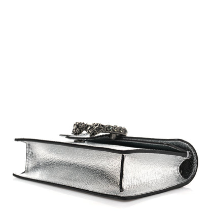 Gucci Metallic Calfskin Super Mini Dionysus Shoulder Bag Silver 6 of 6