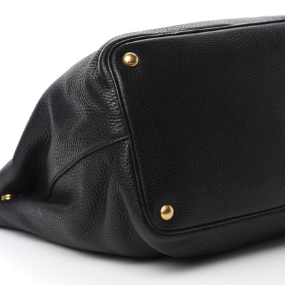 Prada Vitello Daino Shopping Tote Black 7 of 11