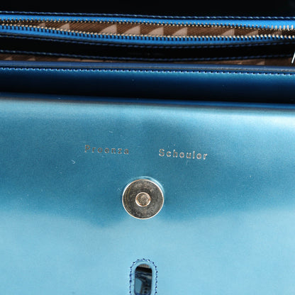 Proenza Schouler Mirrored Calfskin PS11 Classic Shoulder Bag Ocean 6 of 8