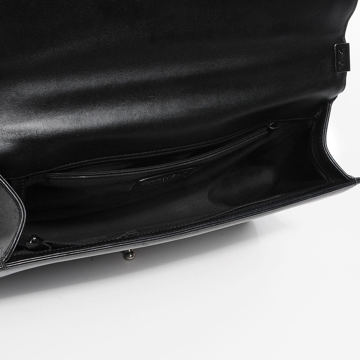 Chanel Lambskin Quilted Large Boy Flap Black 5 of 8