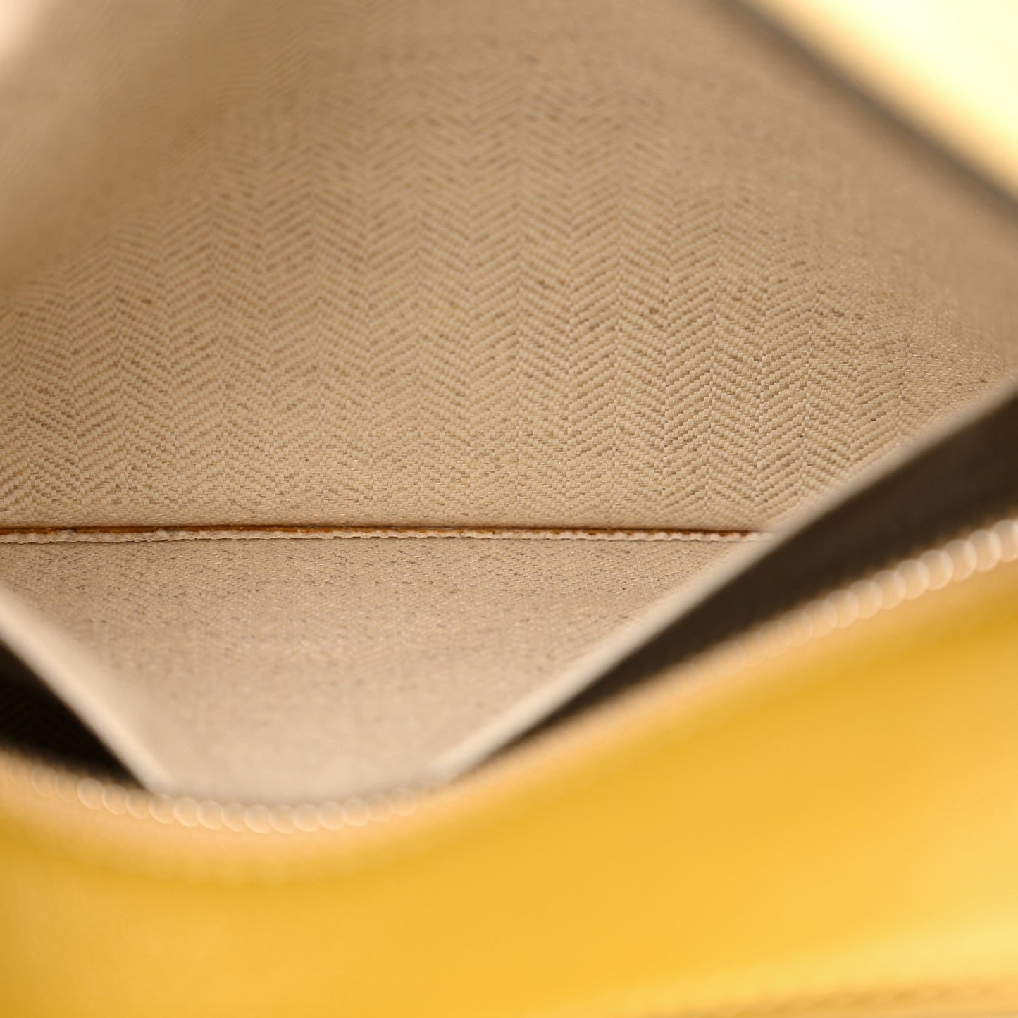 Grained Calfskin Small Puzzle Bag Ocre Yellow