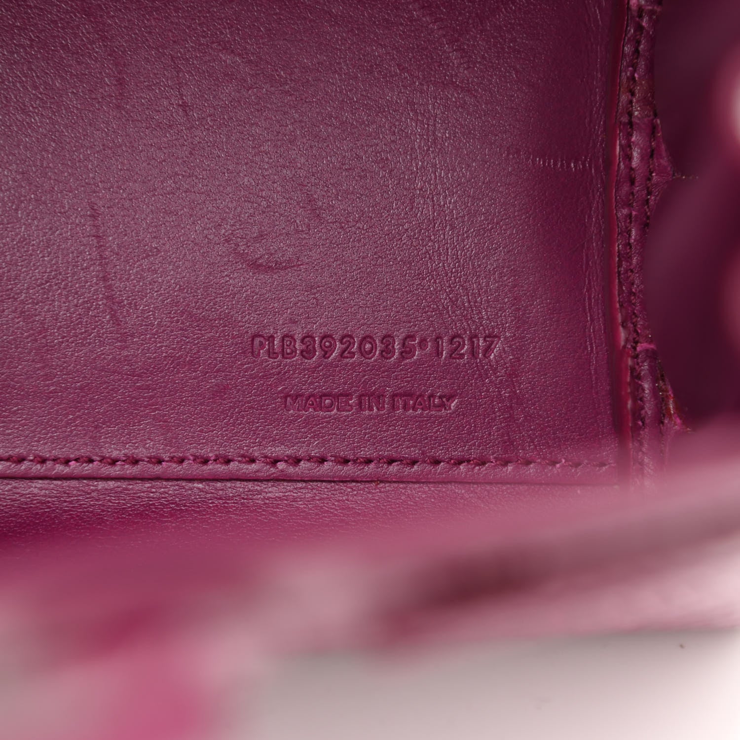 Saint Laurent Calfskin Crocodile Embossed Nano Sac De Jour Violet 4 of 9