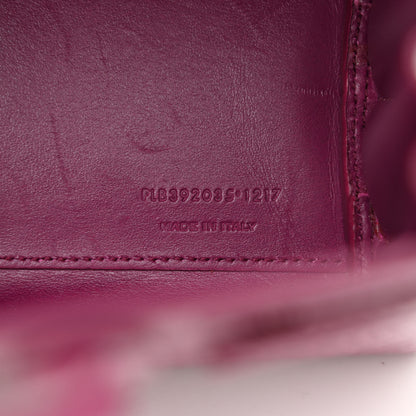 Saint Laurent Calfskin Crocodile Embossed Nano Sac De Jour Violet 4 of 9