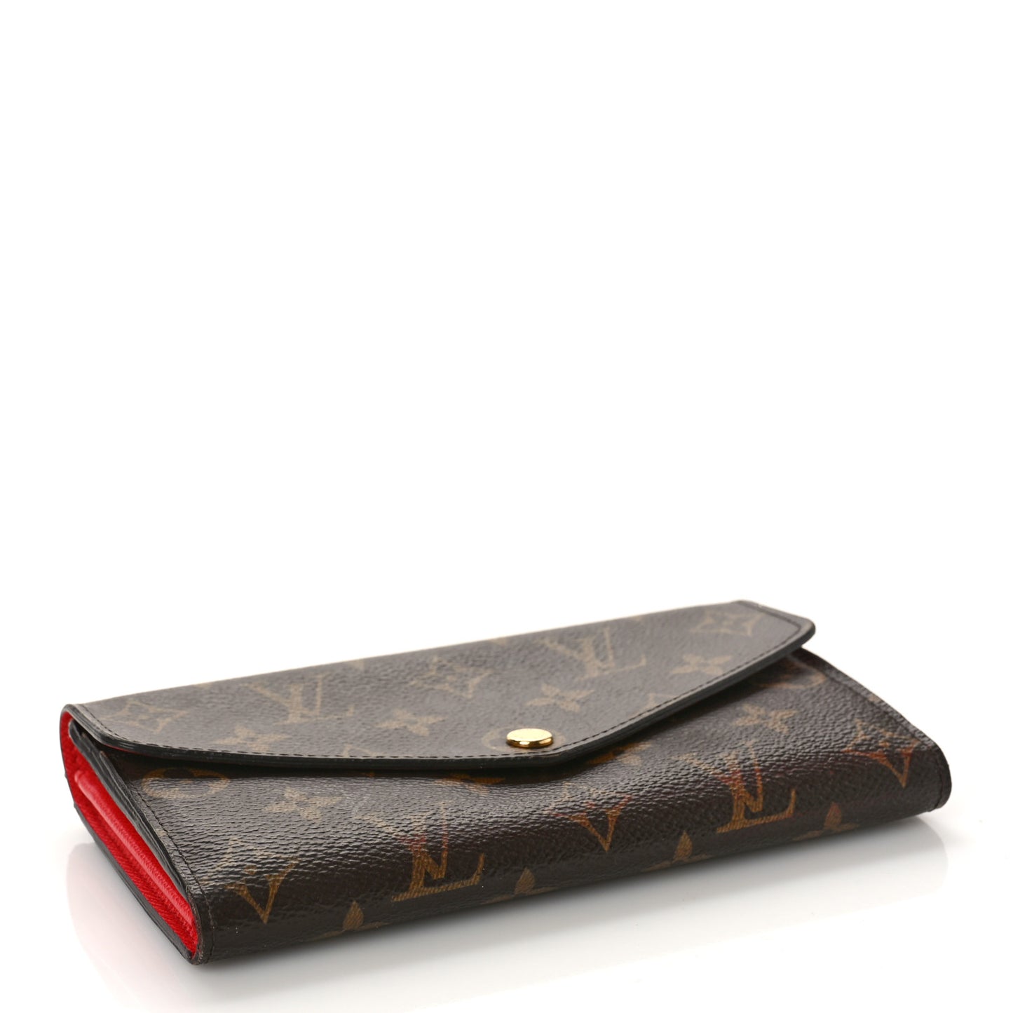 Monogram Sarah Wallet NM Coquelicot