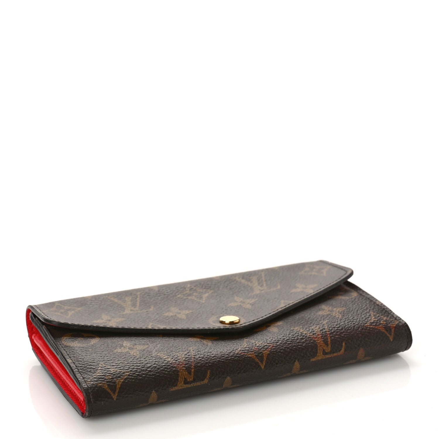 Louis Vuitton Monogram Sarah Wallet NM Coquelicot 4 of 13