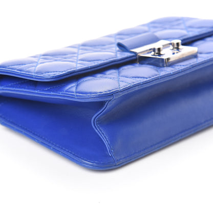 Christian Dior Lambskin Cannage Miss Dior Promenade Pouch Blue 7 of 8