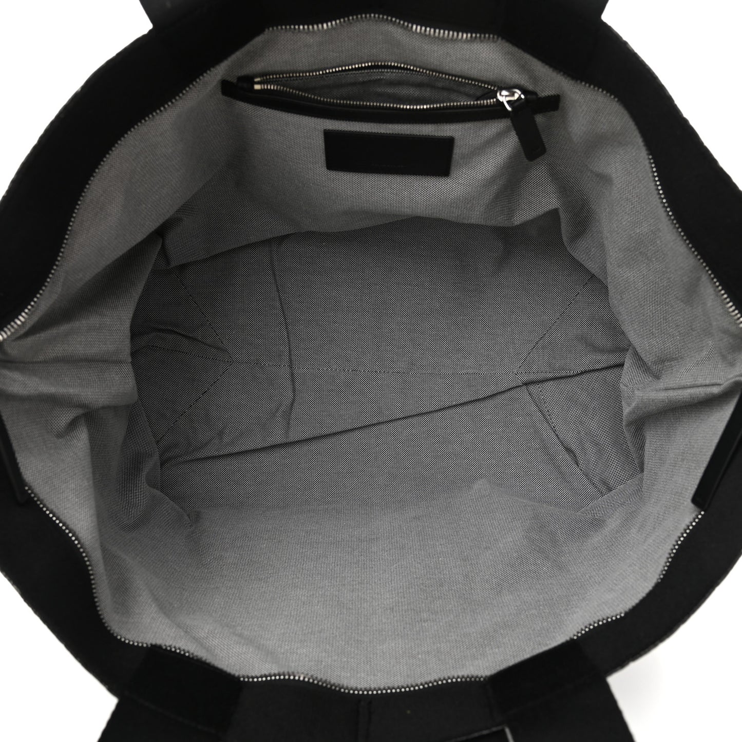 Crackled Coated Canvas Extra Large AW Logo Tote Black