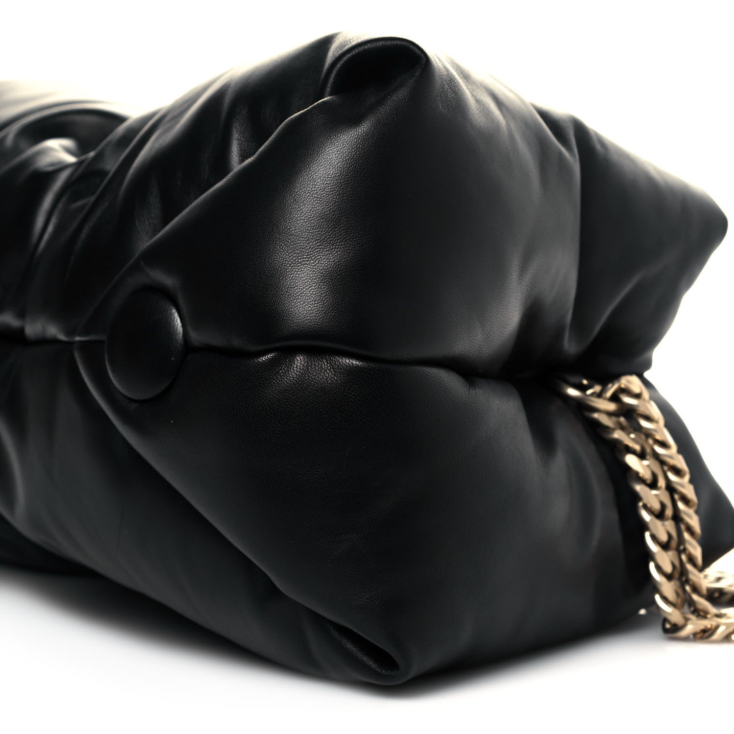 Proenza Schouler Lambskin Puffy Tobo Chain Shoulder Bag Black 10 of 10