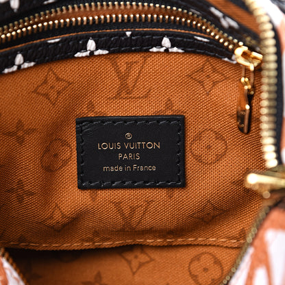 Louis Vuitton Monogram Giant Crafty Speedy Bandouliere 25 Creme Caramel 5 of 9